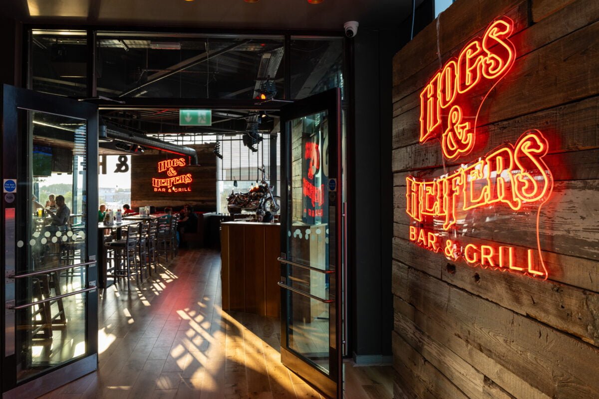 Hogs & Heifers Liffey Valley entrance