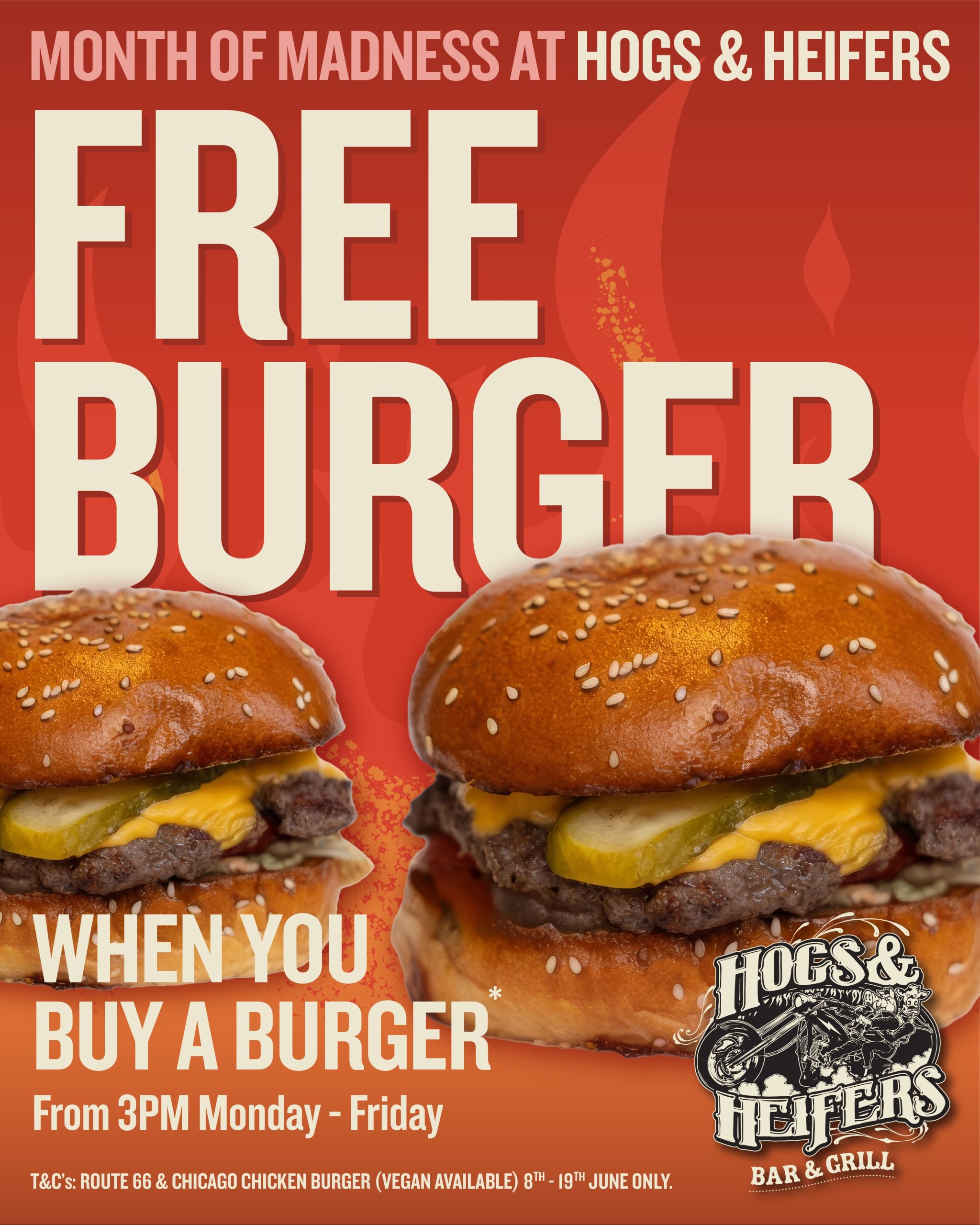 Free burger when you buy a burger