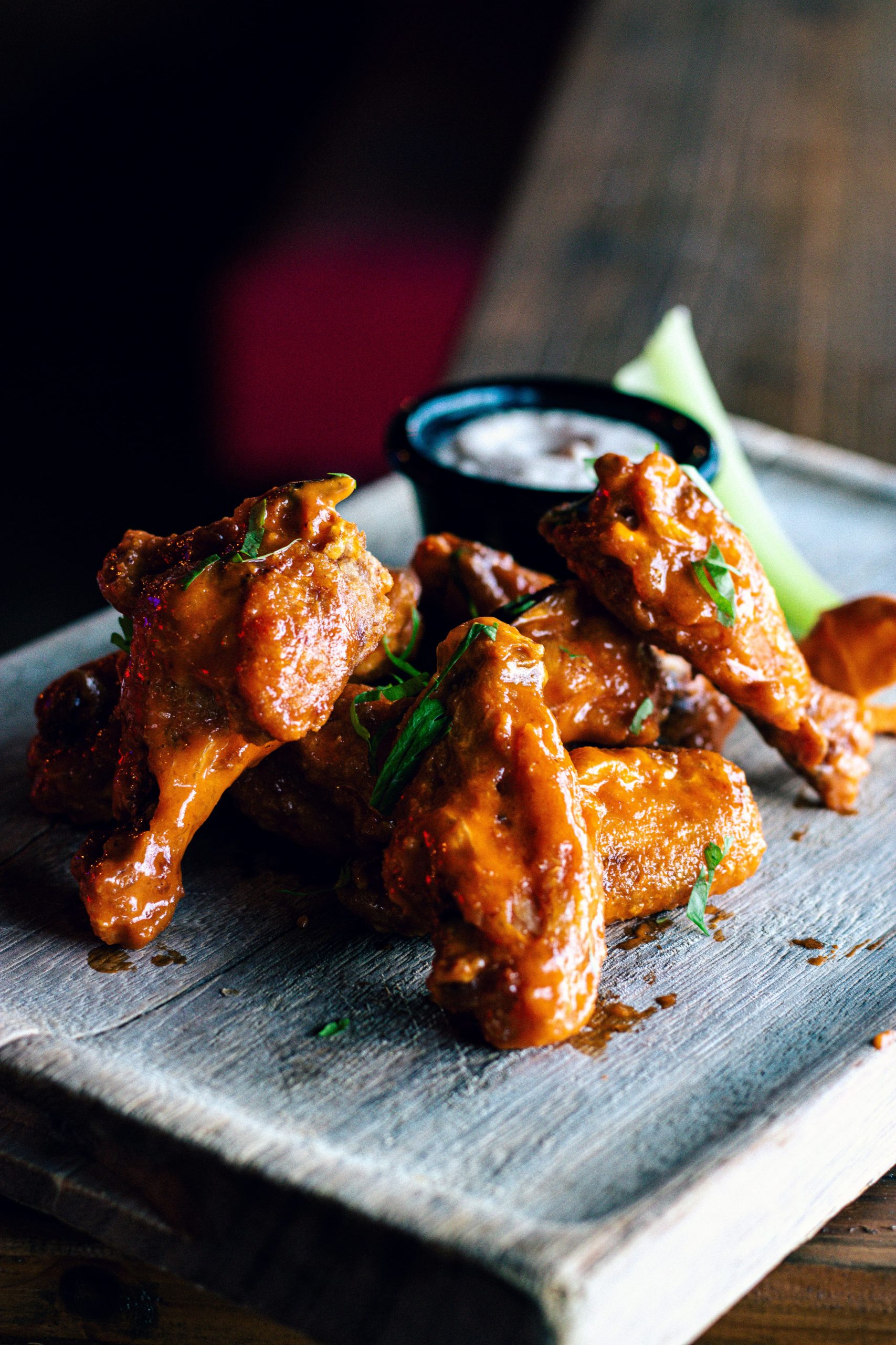 Chicken Wings served at Hogs & Heifers